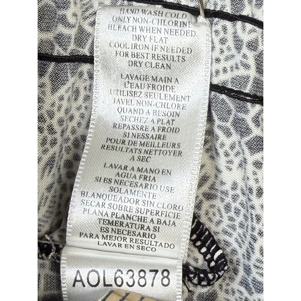 BCBGMaxazria Womens Halter Spring/Summer Dress Stretch Floral Black/White Size L - Picture 15 of 16